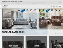 Tablet Screenshot of lazboylloydminster.com